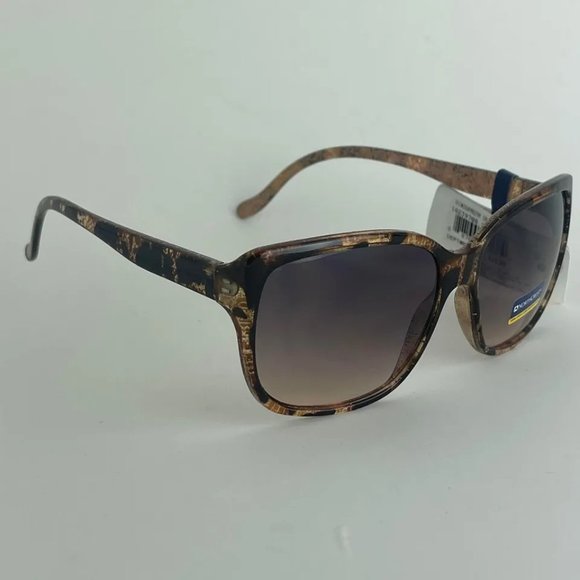 SG00772 NORTHCREST NEW Fashion Brown W/ Leopard Print Sunglasses For Women - Picture 3 of 8